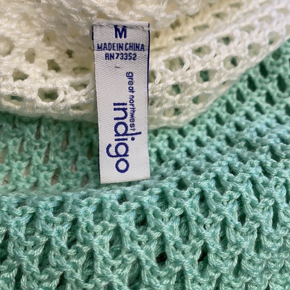 Indigo ombré hoodie sweater / beach cover up - Picture 5 of 6